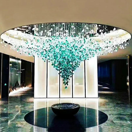 Luminaire Lustre design contemporain en acier inoxydable – Référence : Zélie8471- - Nexa Lights
