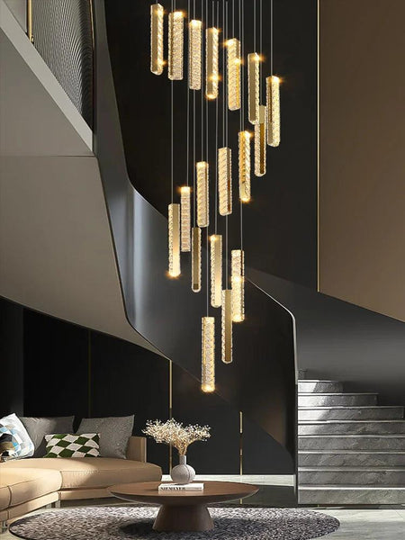 Luminaire Lustre design contemporain en cristal – Référence : Aeliana4830- - Nexa Lights