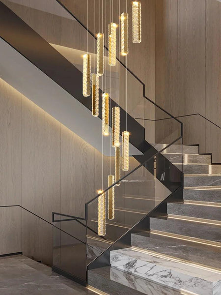 Luminaire Lustre design contemporain en cristal – Référence : Aeliana4830- - Nexa Lights