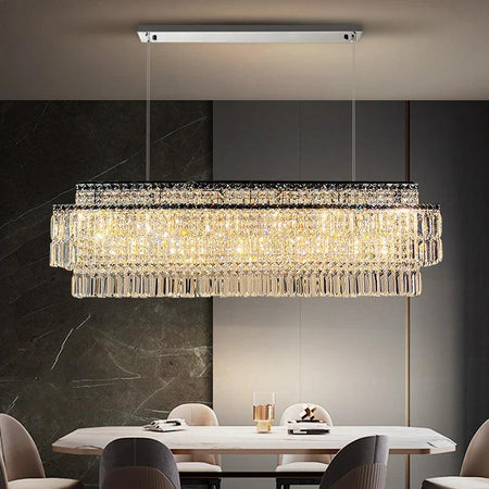 Luminaire Lustre design contemporain en cristal – Référence : Ancelin8374- - Nexa Lights