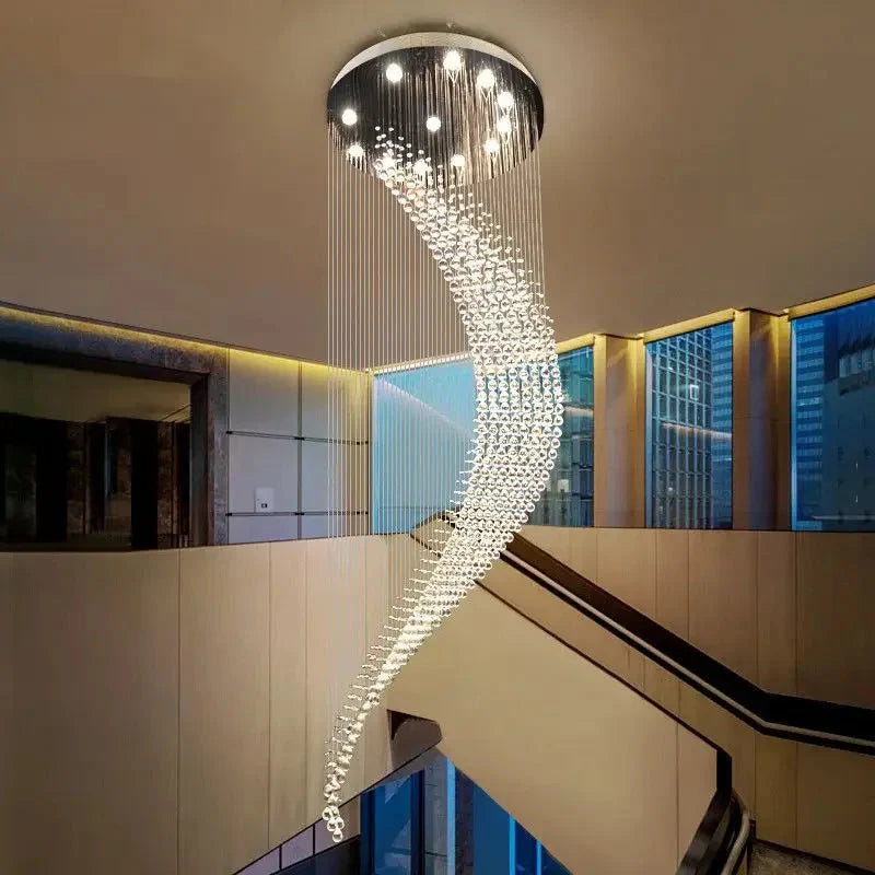 Luminaire Lustre design contemporain en cristal – Référence : Elowen7325- - Nexa Lights