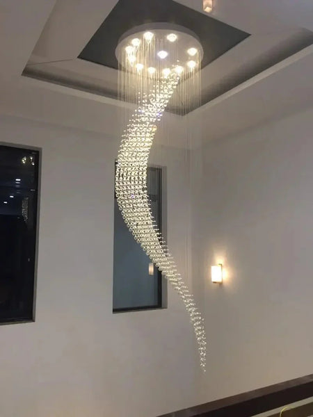 Luminaire Lustre design contemporain en cristal – Référence : Elowen7325- - Nexa Lights