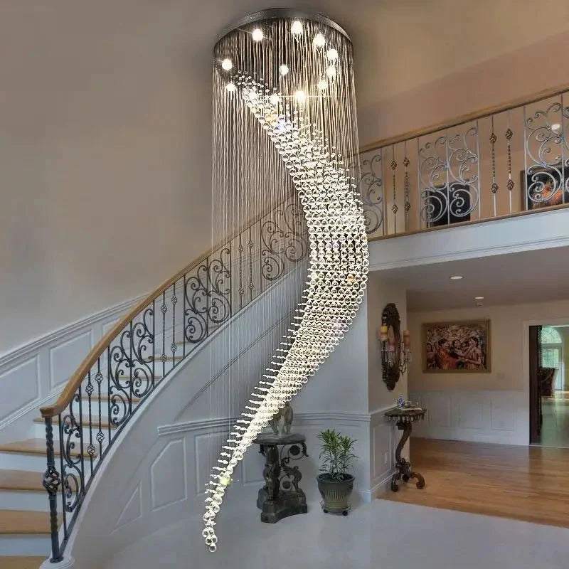 Luminaire Lustre design contemporain en cristal – Référence : Elowen7325- - Nexa Lights