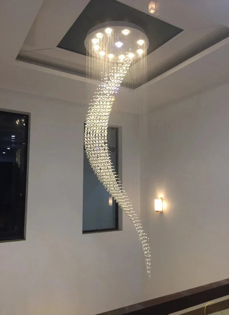Luminaire Lustre design contemporain en cristal – Référence : Elowen7325- - Nexa Lights