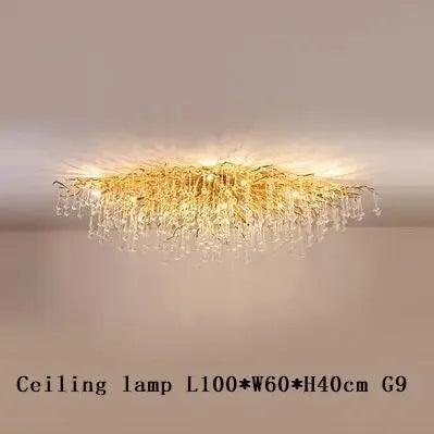 Luminaire Lustre design contemporain en cristal – Référence : Maelis8471- - Nexa Lights