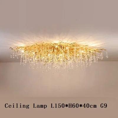 Luminaire Lustre design contemporain en cristal – Référence : Maelis8471- - Nexa Lights