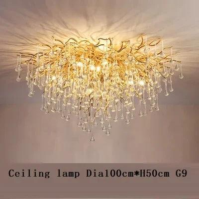 Luminaire Lustre design contemporain en cristal – Référence : Maelis8471- - Nexa Lights