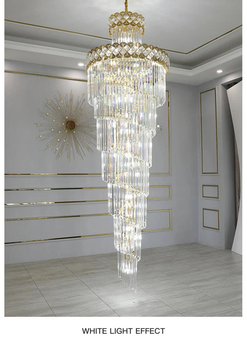 Luminaire Lustre design contemporain en cristal – Référence : Sélène3741- - Nexa Lights