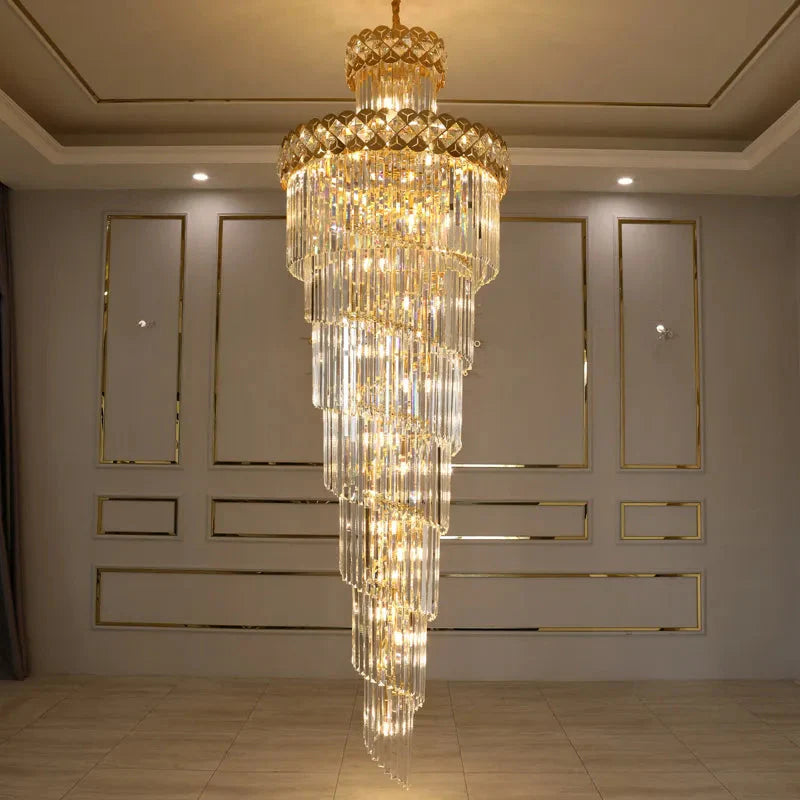 Luminaire Lustre design contemporain en cristal – Référence : Sélène3741- - Nexa Lights