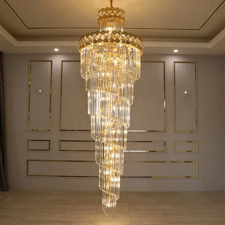 Luminaire Lustre design contemporain en cristal – Référence : Sélène3741- - Nexa Lights