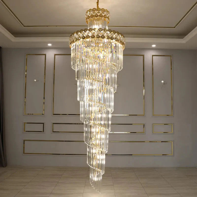 Luminaire Lustre design contemporain en cristal – Référence : Sélène3741- - Nexa Lights