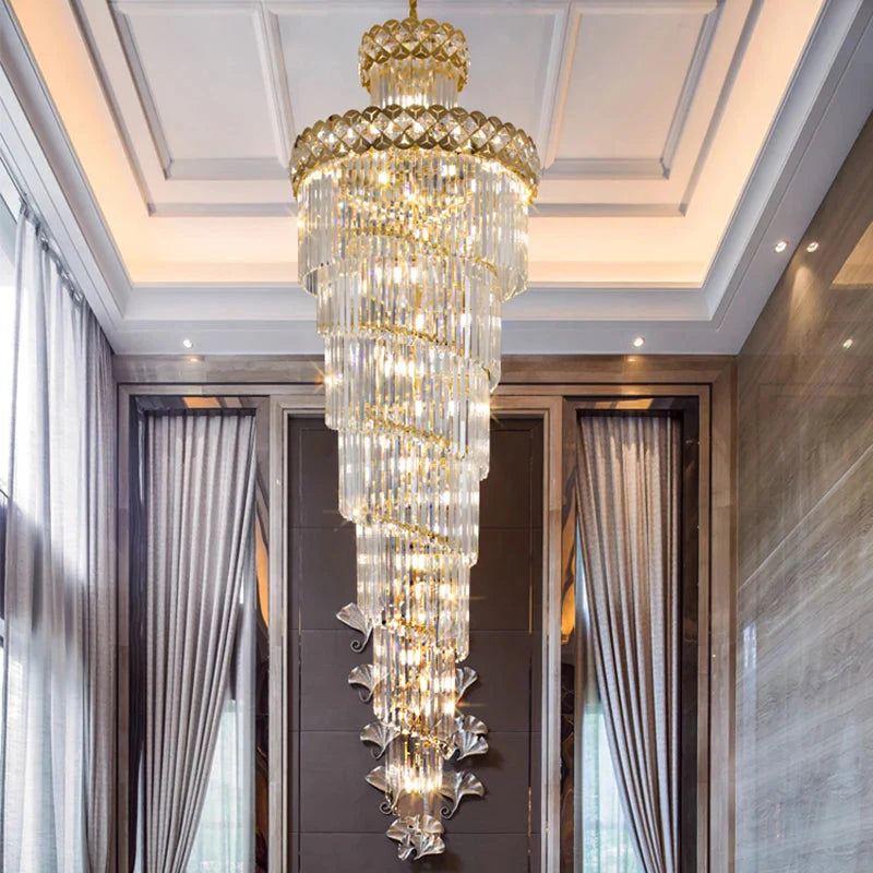 Luminaire Lustre design contemporain en cristal – Référence : Sélène3741- - Nexa Lights