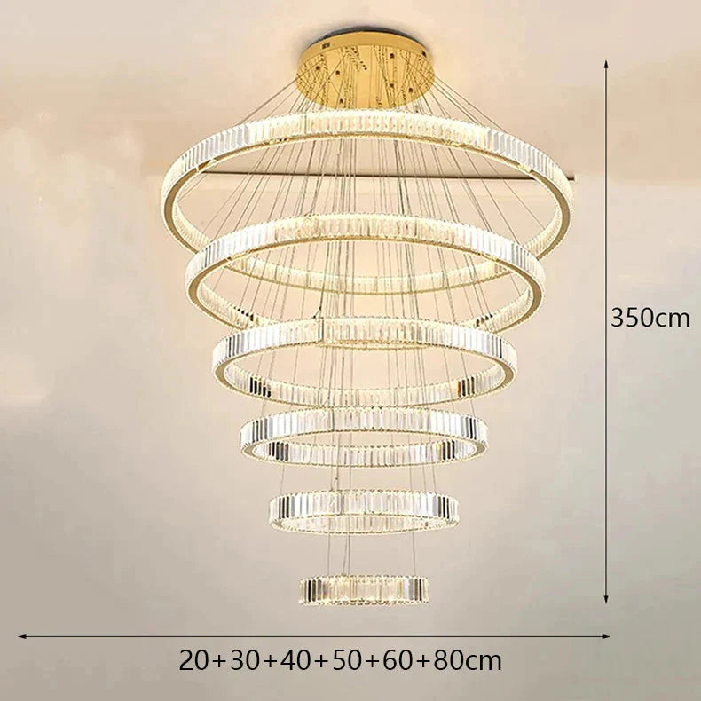 Luminaire Lustre design contemporain en fer et cristal – Référence : Aurelien7924- - Nexa Lights