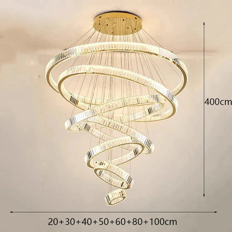 Luminaire Lustre design contemporain en fer et cristal – Référence : Aurelien7924- - Nexa Lights