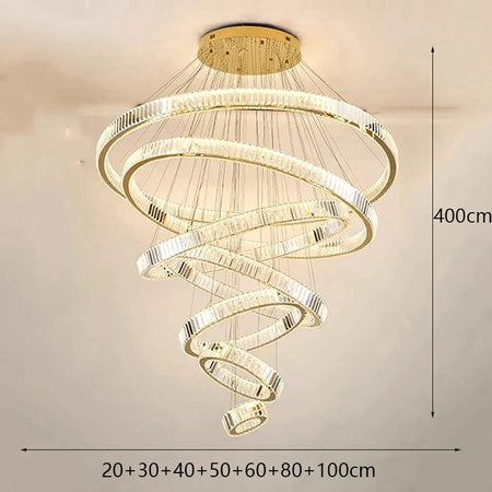 Luminaire Lustre design contemporain en fer et cristal – Référence : Aurelien7924- - Nexa Lights