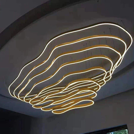 Luminaire Lustre design contemporain personnalisable – Référence : Elowen7634- - Nexa Lights