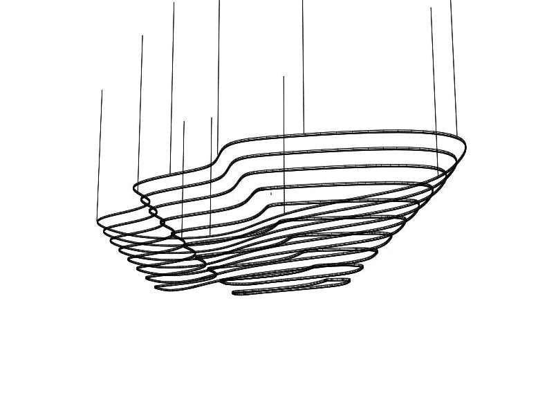 Luminaire Lustre design contemporain personnalisable – Référence : Elowen7634- - Nexa Lights
