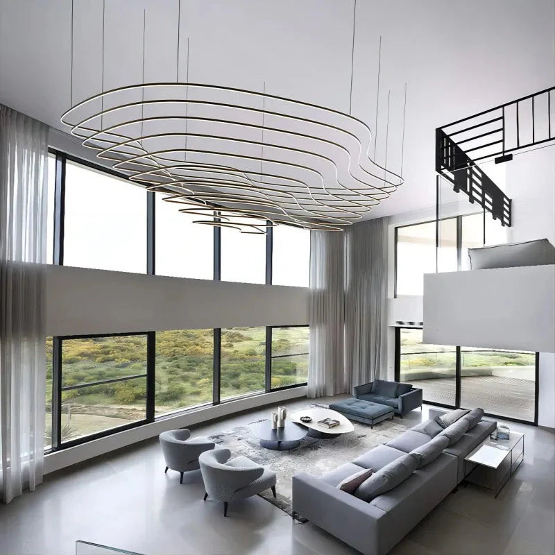 Luminaire Lustre design contemporain personnalisable – Référence : Elowen7634- - Nexa Lights