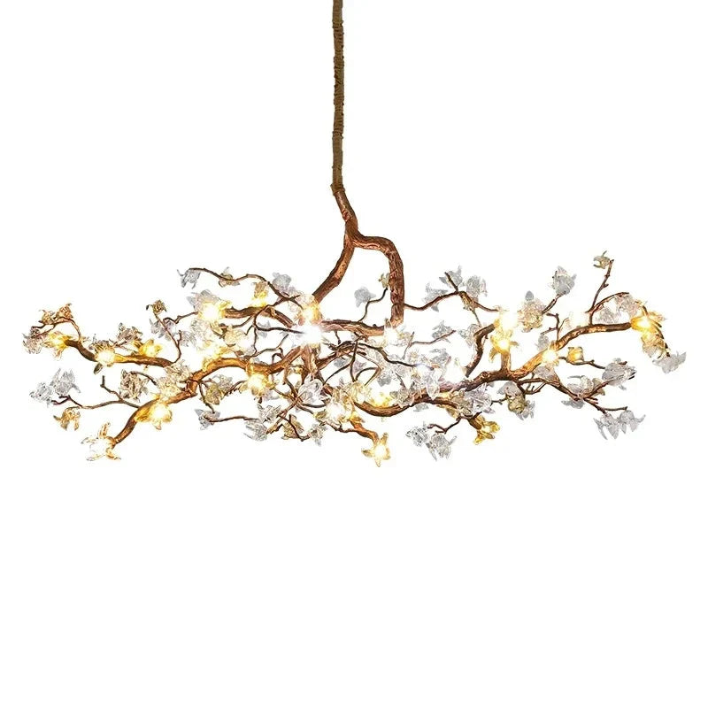 Luminaire Lustre design en cuivre raffiné – Référence : Thalès3021- - Nexa Lights