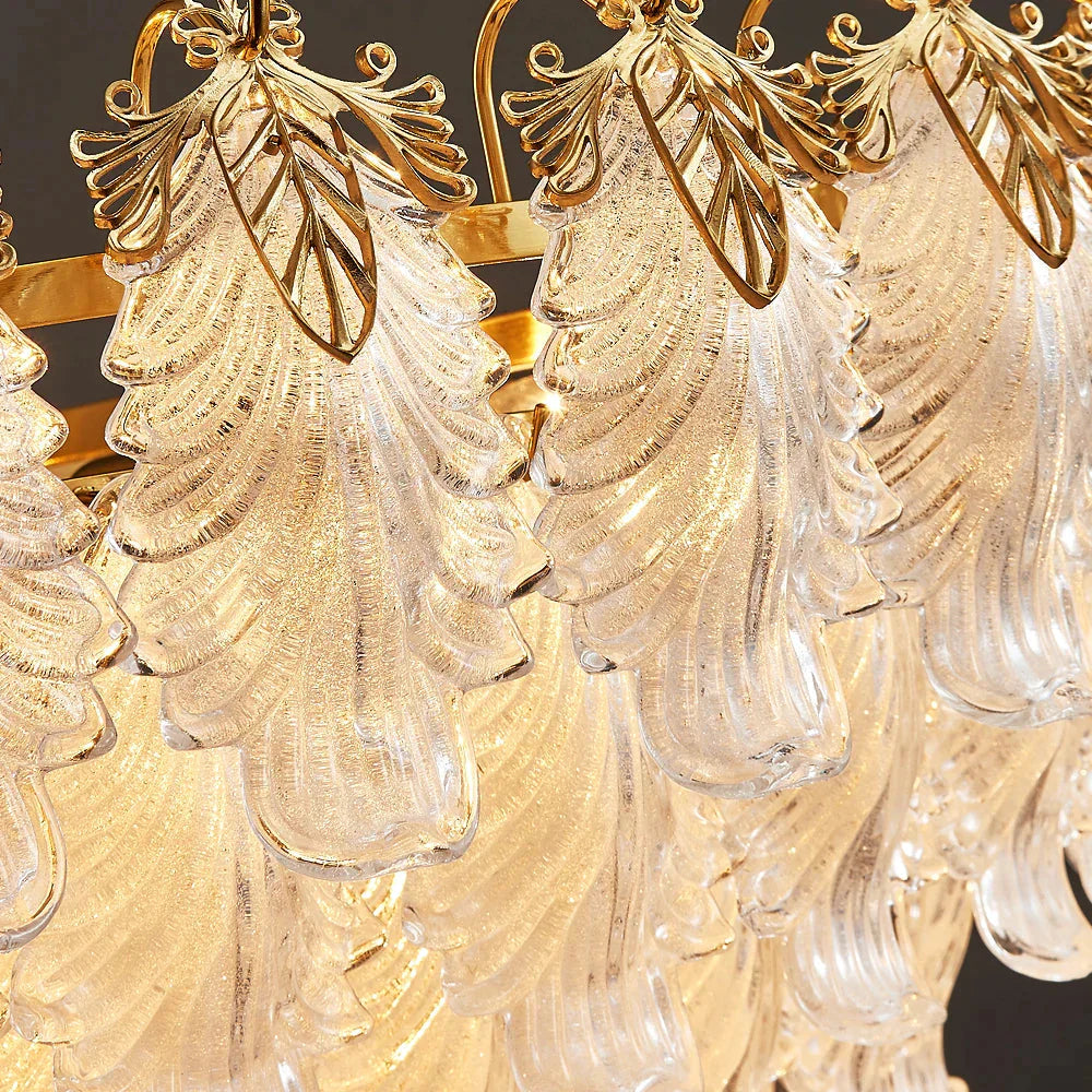 Luminaire Lustre design en verre LED – Référence : Solène3847- - Nexa Lights
