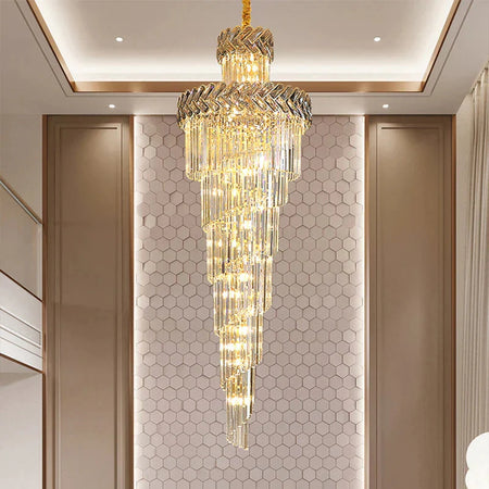 Luminaire Lustre design épuré en cristal – Référence : Elowen8231- - Nexa Lights