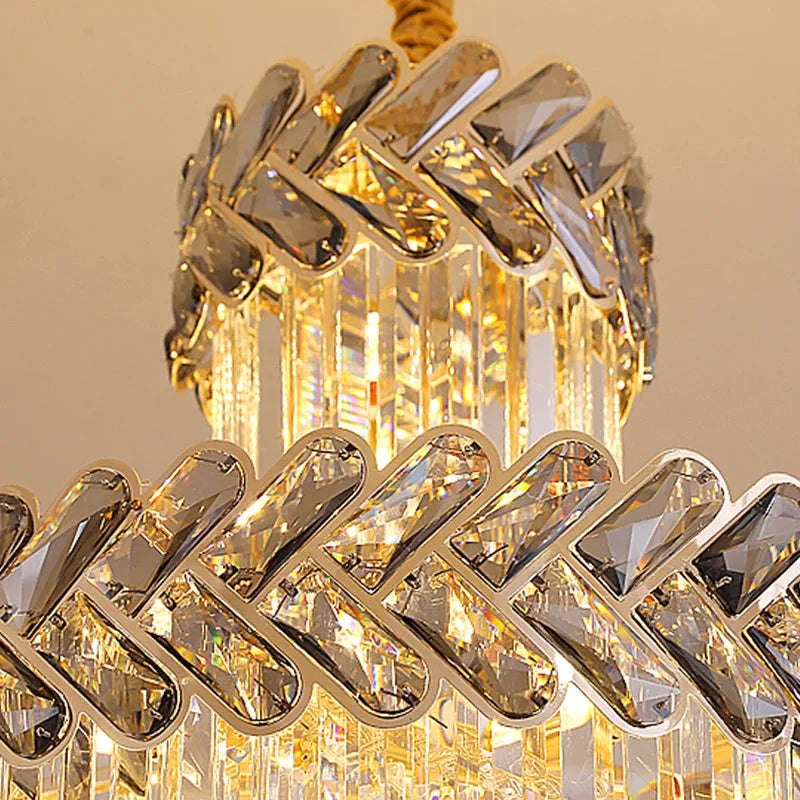Luminaire Lustre design épuré en cristal – Référence : Elowen8231- - Nexa Lights