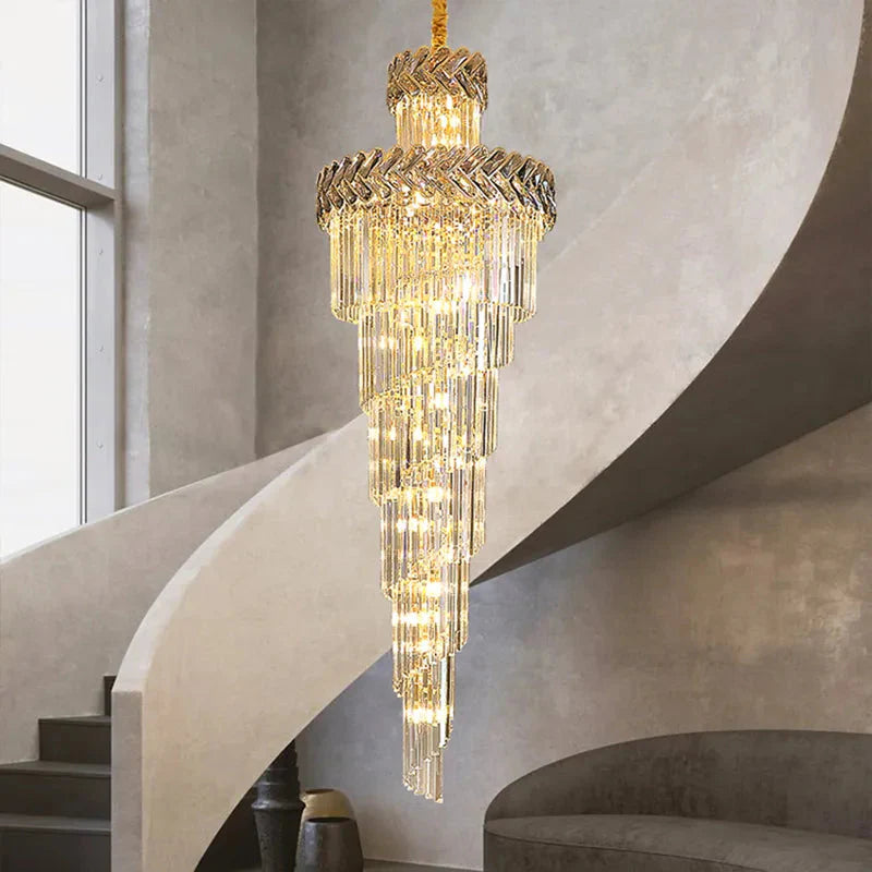 Luminaire Lustre design épuré en cristal – Référence : Elowen8231- - Nexa Lights