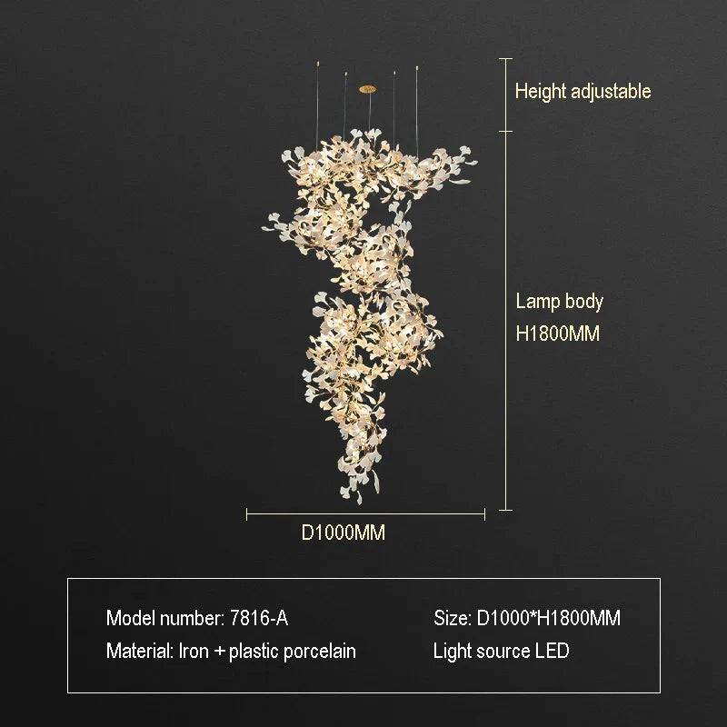Luminaire Lustre design nordique en cristal – Référence : Elysia3857- - Nexa Lights