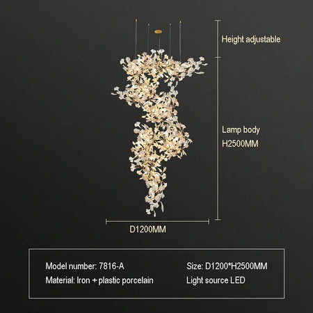 Luminaire Lustre design nordique en cristal – Référence : Elysia3857- - Nexa Lights