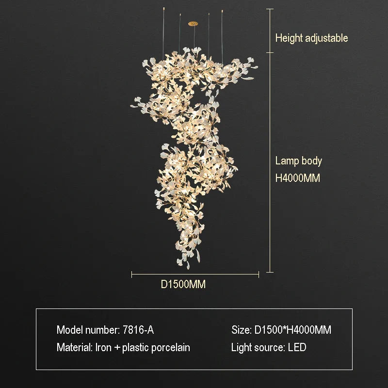 Luminaire Lustre design nordique en cristal – Référence : Elysia3857- - Nexa Lights
