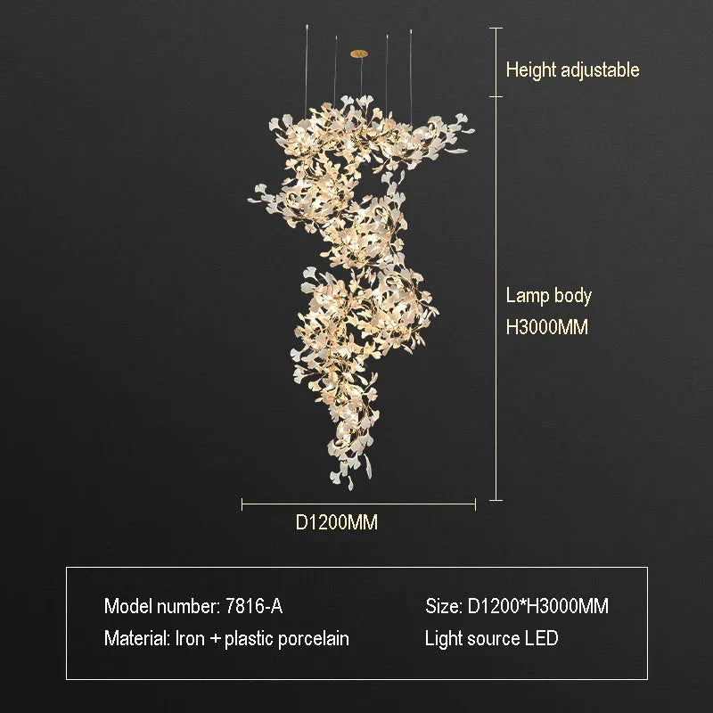 Luminaire Lustre design nordique en cristal – Référence : Elysia3857- - Nexa Lights