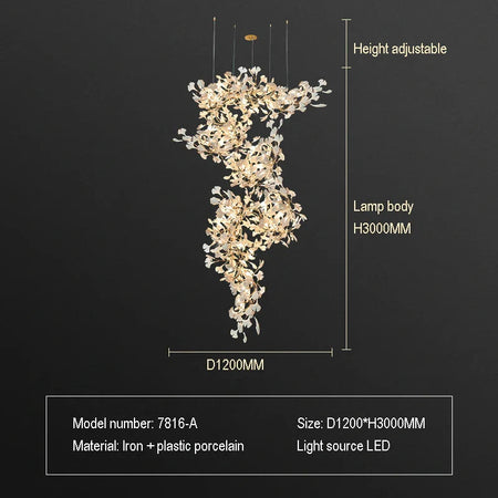 Luminaire Lustre design nordique en cristal – Référence : Elysia3857- - Nexa Lights