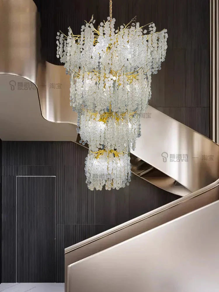 Luminaire Lustre design nordique en cristal – Référence : Elysia3857- - Nexa Lights