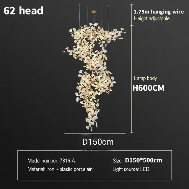 Luminaire Lustre design nordique en cristal – Référence : Elysia3857- - Nexa Lights