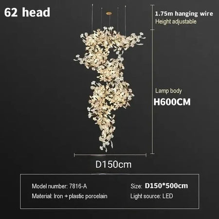 Luminaire Lustre design nordique en cristal – Référence : Elysia3857- - Nexa Lights