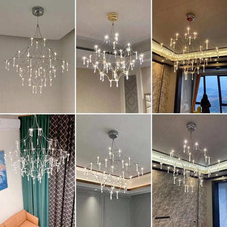 Luminaire Lustre design postmoderne en cristal – Référence : Elowen8375- - Nexa Lights