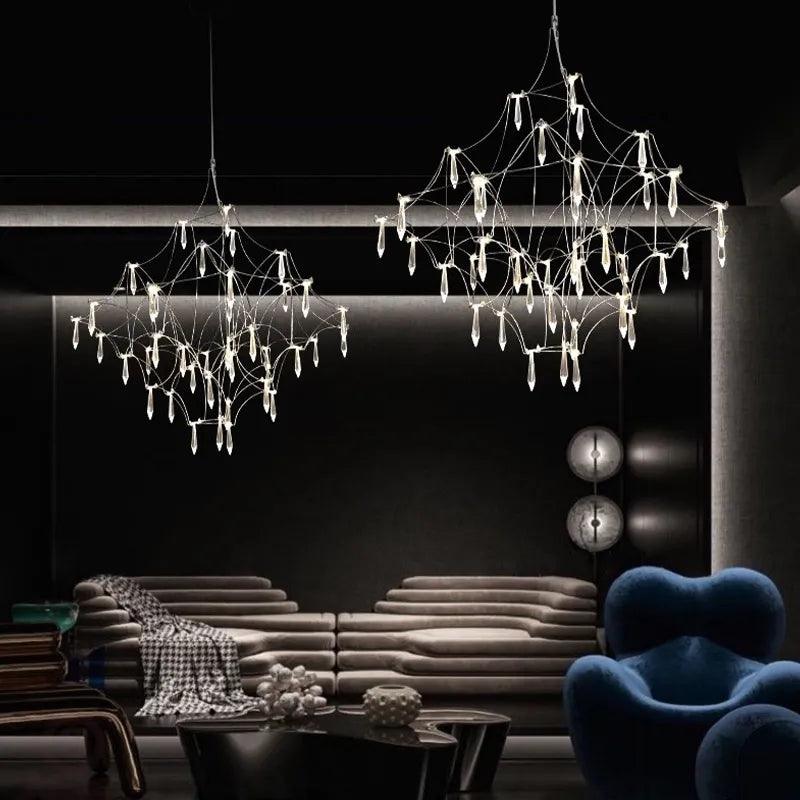 Luminaire Lustre design postmoderne en cristal – Référence : Elowen8375- - Nexa Lights