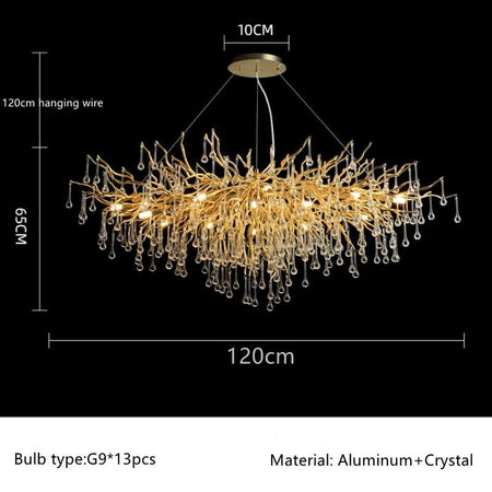 Luminaire Lustre design postmoderne en cristal – Référence : Melian8371- - Nexa Lights