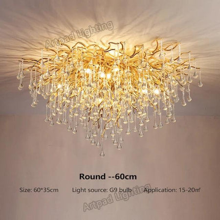 Luminaire Lustre design postmoderne en cristal – Référence : Melian8371- - Nexa Lights