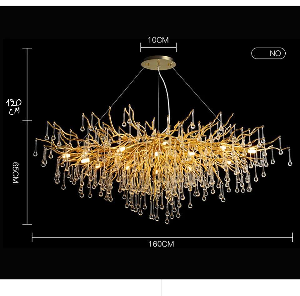 Luminaire Lustre design postmoderne en cristal – Référence : Melian8371- - Nexa Lights