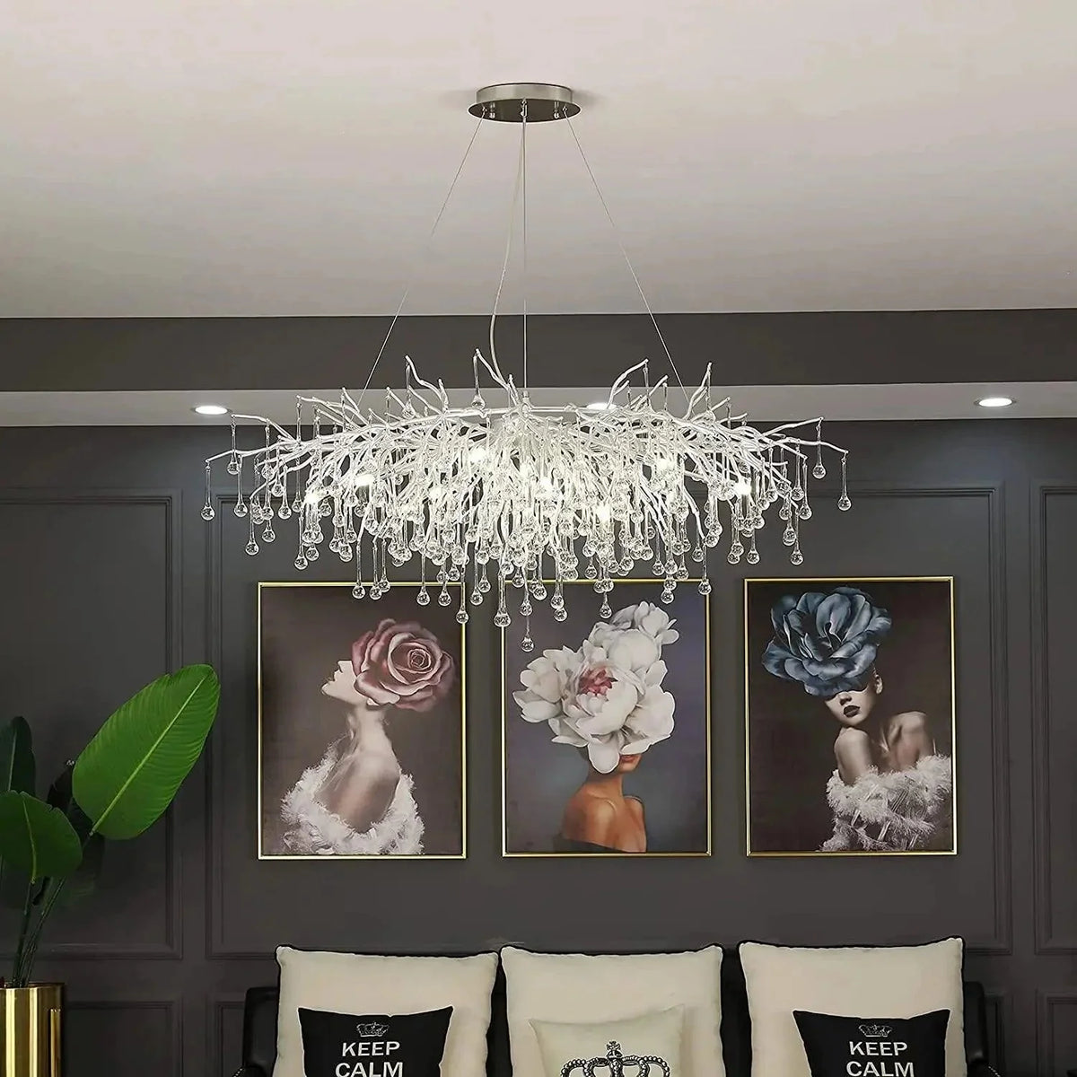 Luminaire Lustre design postmoderne en cristal – Référence : Melian8371- - Nexa Lights