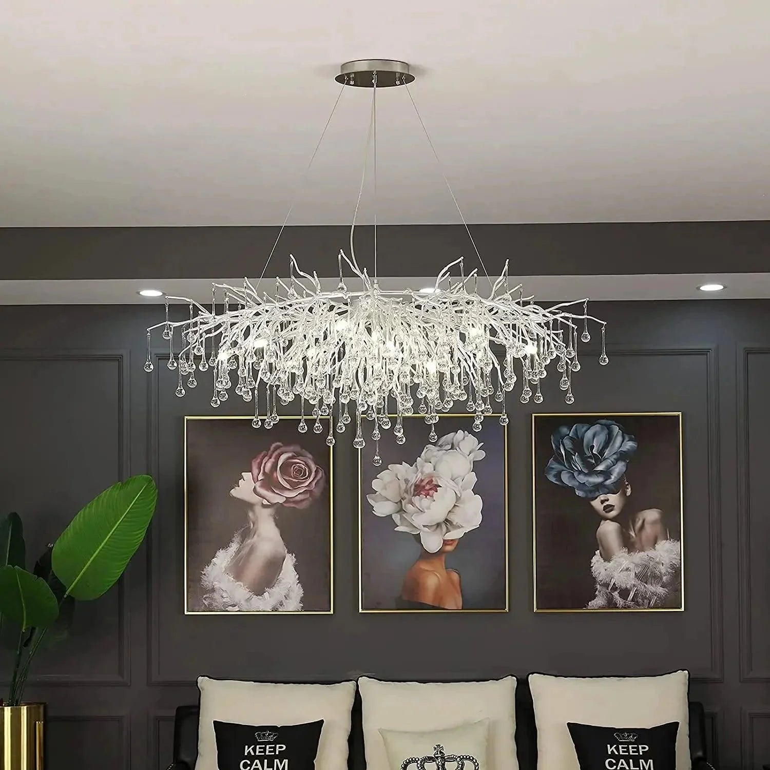 Luminaire Lustre design postmoderne en cristal – Référence : Melian8371- - Nexa Lights