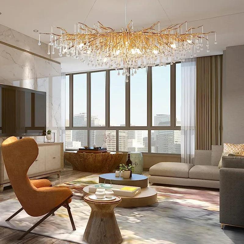 Luminaire Lustre design postmoderne en cristal – Référence : Melian8371- - Nexa Lights