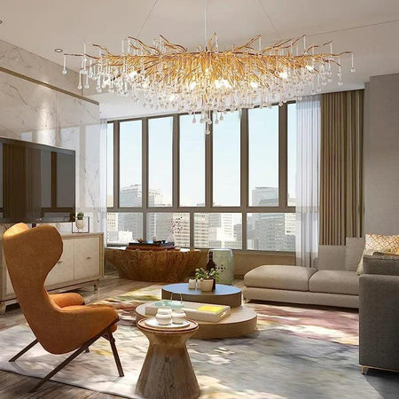Luminaire Lustre design postmoderne en cristal – Référence : Melian8371- - Nexa Lights