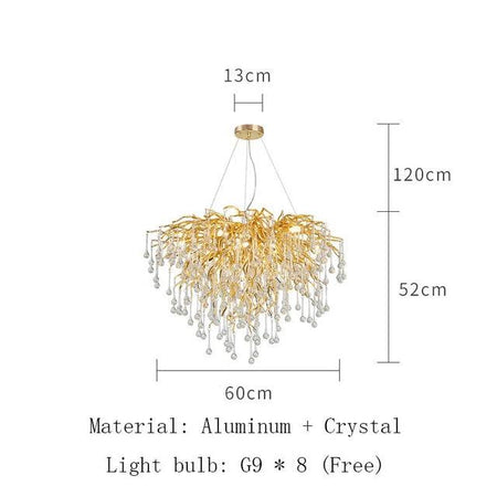 Luminaire Lustre design postmoderne en cristal – Référence : Melian8371- - Nexa Lights