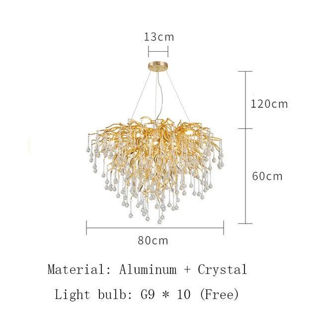 Luminaire Lustre design postmoderne en cristal – Référence : Melian8371- - Nexa Lights