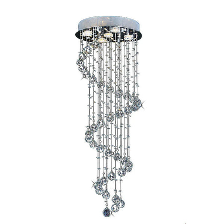 Luminaire Lustre design spirale en cristal – Référence : Elowen3847- - Nexa Lights