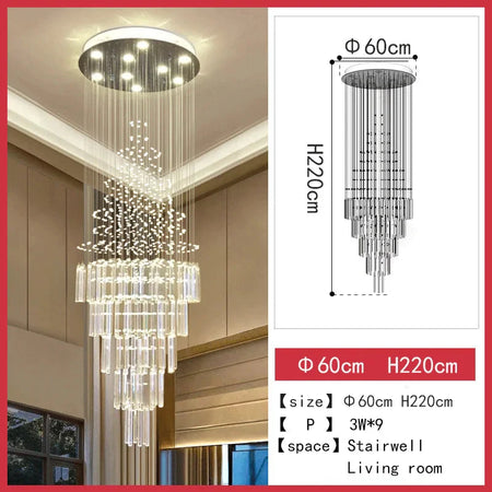 Luminaire Lustre éclat cristallin – Référence : Elowen7834- - Nexa Lights