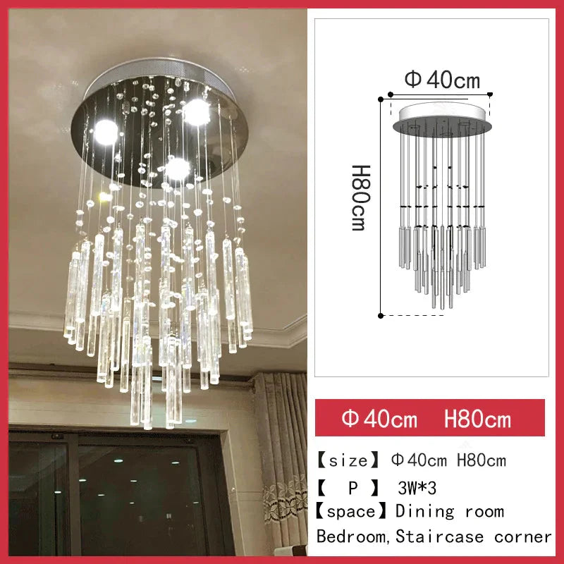 Luminaire Lustre éclat cristallin – Référence : Elowen7834- - Nexa Lights