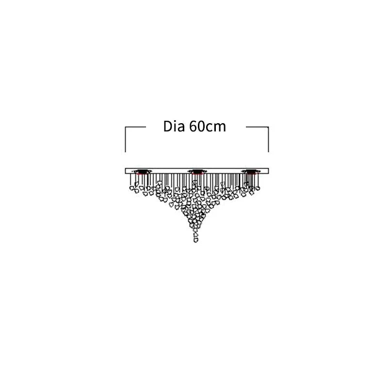 Luminaire Lustre éclat en cristal – Référence : Brélan3847- - Nexa Lights